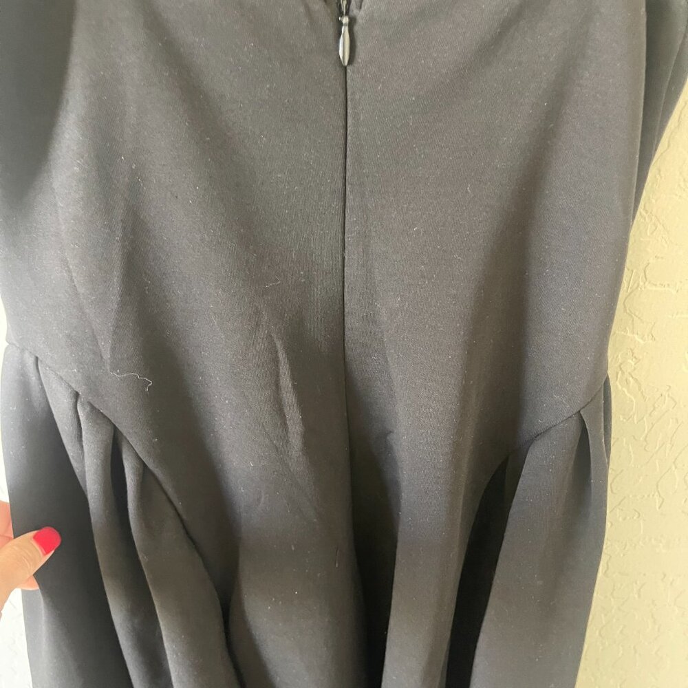 NWOT - Amazon Memorisea Black Square Neck A Line Midi Dress Black - Small - Picture 6 of 9